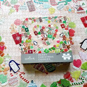 Hallmark Jigsaw Puzzle Merry Christmas Cookies 1000 Pieces Complete